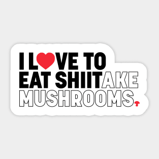 Funny Shiitake Mushroom Sticker